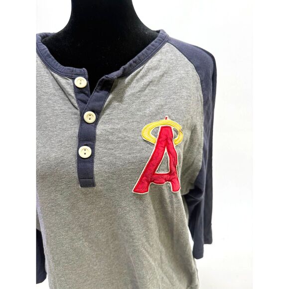 Mitchell & Ness Angels baseball henley shirt - Picture 2 of 6